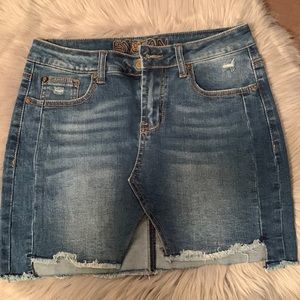 NWOT Denim mini skirt